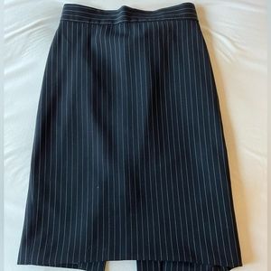 Escada pinstripe navy skirt